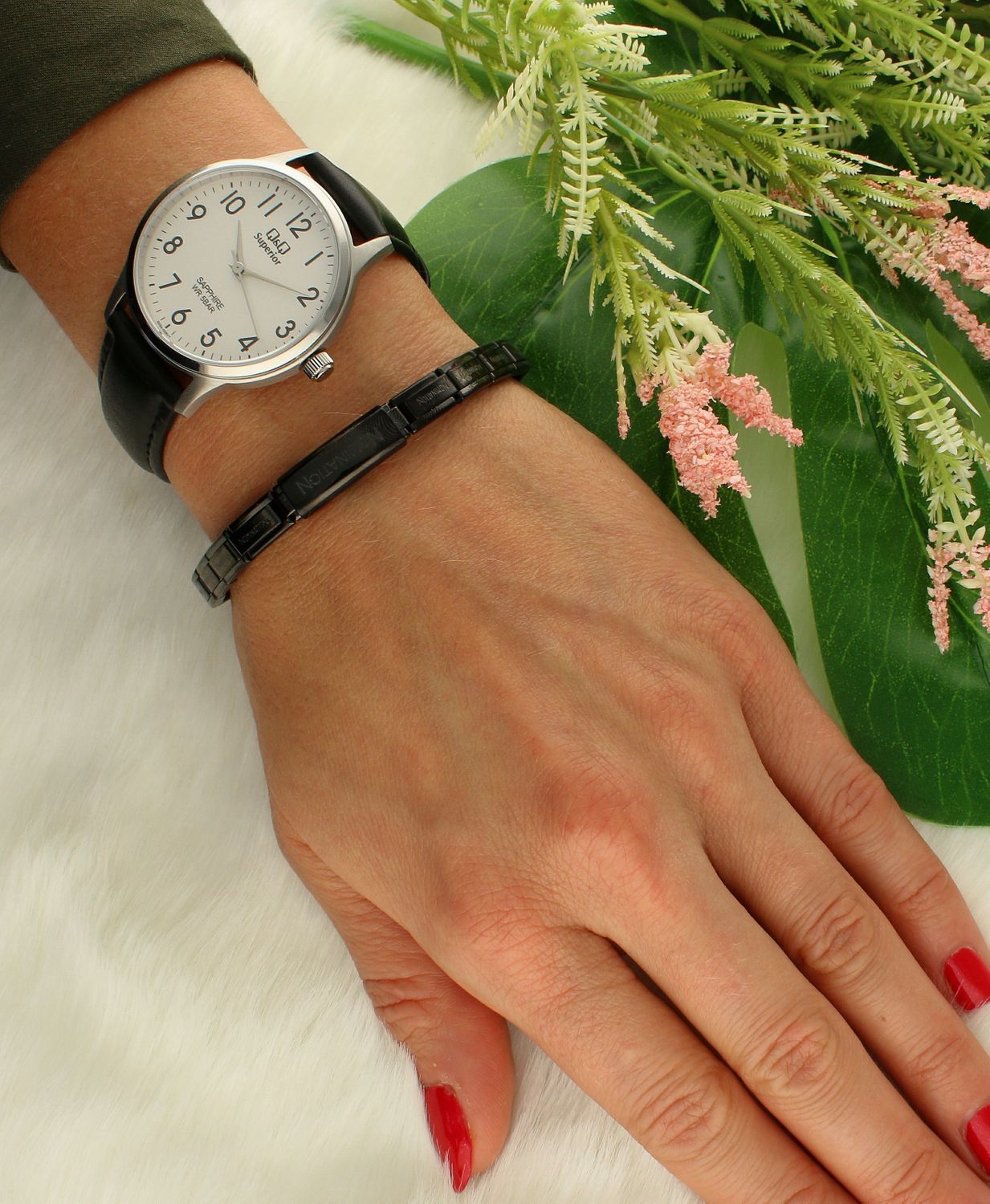 Bransoletka Nomination Trendsetter czarna do graweru z blaszką ozdobiona cyrkonią 021148 015.jpg